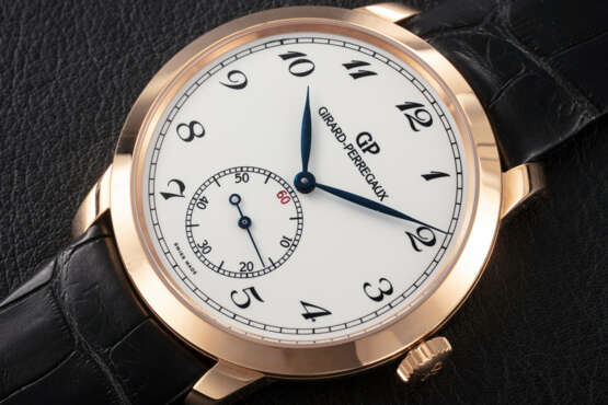 GIRARD-PERREGAUX, 1996 CLASSIC REF. 49534, AN AUTOMATIC GOLD WRISTWATCH WITH ENAMEL DIAL - photo 1