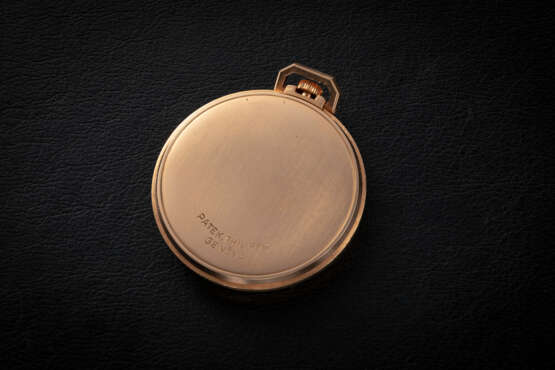 PATEK PHILIPPE, REF. 600/1, A GOLD POCKET WATCH WITH ENAMEL DIAL - фото 2