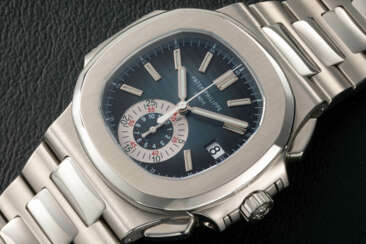 PATEK PHILIPPE, NAUTILUS REF. 5980A, A STEEL AUTOMATIC CHRONOGRAPH WRISTWATCH