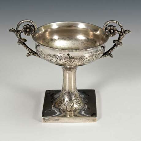 Biedermeier-Fußschälchen Silber. - photo 1