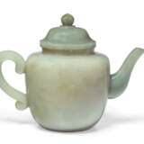 A JADEITE TEAPOT AND COVER - photo 2