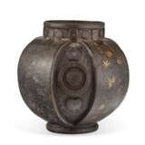 A SILVER-OVERLAY IRON VESSEL - photo 5