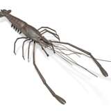 AN IRON ARTICULATED SCULPTURE OF A PRAWN - фото 1