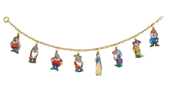 CARTIER ENAMEL AND GOLD `SNOW WHITE AND THE SEVEN DWARFS` CHARM BRACELET - фото 1