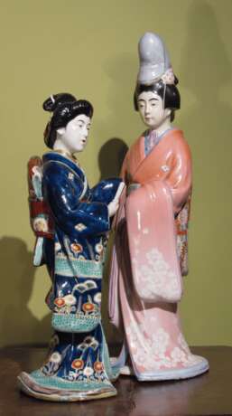 Две гейши Япония фарфор - photo 2