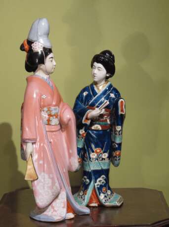 Две гейши Япония фарфор - фото 3