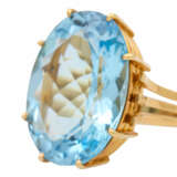 Ring mit feinem Blautopas ca. 19 ct, - photo 5