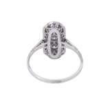 Art Déco Ring mit 3 Altschliffdiamanten, zus. ca. 0,5 ct, - Foto 4