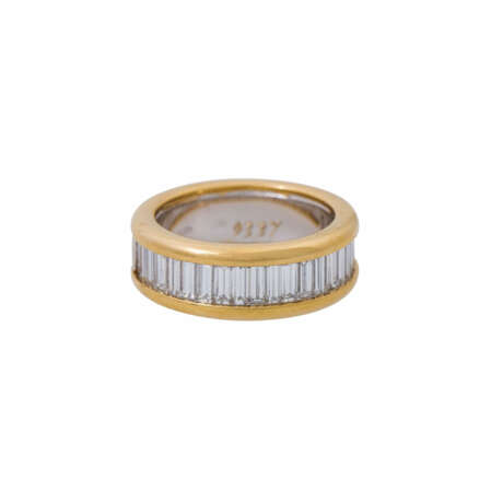 WEMPE Ring mit 22 Diamanten im Baguetteschliff von zus. ca. 2 ct, - Foto 2