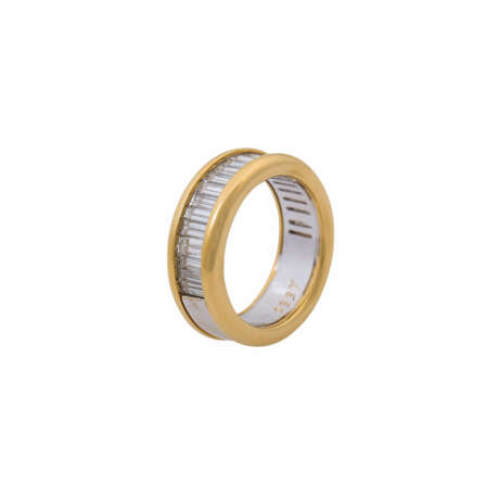 WEMPE Ring mit 22 Diamanten im Baguetteschliff von zus. ca. 2 ct, - photo 7