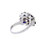 Ring mit Saphiren und Brillanten von zus. ca. 0,8 ct, - photo 3