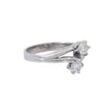 Ring mit 2 Brillanten von zus. ca. 0,5 ct, - photo 1