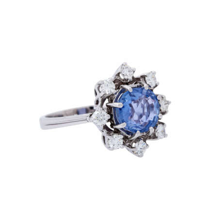 Ring mit hellblauem Saphir ca. 2,2 ct - Foto 1