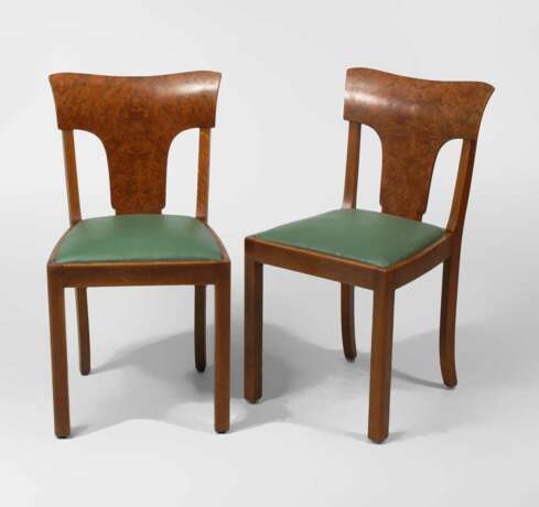 Paar Art-déco-Stühle. - photo 1
