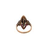 Ring mit Rubinen, Diamanten, zus. ca. 0,1 ct - Foto 4