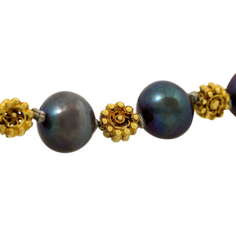 Perlenkette mit 20 antiken Goldelementen, - photo 5