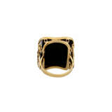 Ring mit Onyx Gravurplatte 22x17 mm - Foto 4