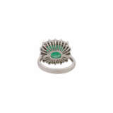 Ring mit feinem Turmalin entouriert von Brillanten zus. ca. 0,8 ct, - Foto 4