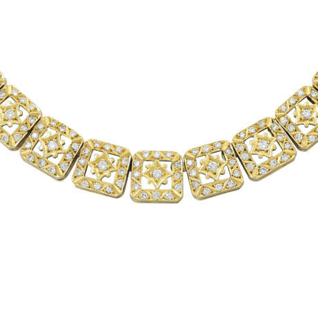 Collier mit Brillanten von zus. ca. 9 ct, - фото 2