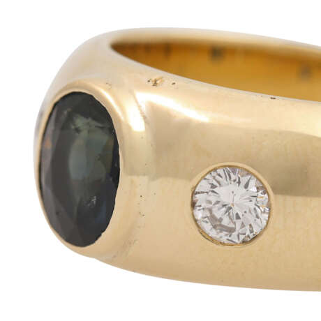 Ring mit Saphir ca. 2 ct und Brillanten - Foto 5