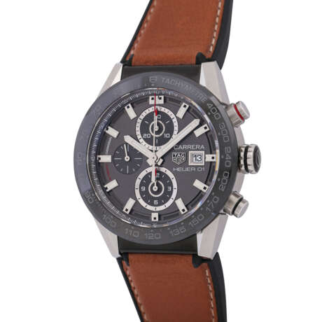 TAG HEUER Carrera Heuer 01 Chronograph, Ref. CAR201W. Herrenuhr. Eingestelltes Modell, letzter bekannter Neupreis: 4.950,- Euro. - photo 1