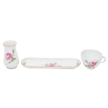 MEISSEN Kaffeeservice f. 9 Personen 'Rote Rose', 2. Wahl, überwiegend 1. Hälfte 20. Jh. - photo 4