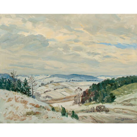 UMGELTER, HERMANN (1891-1962), "Winter auf der Schwäbischen Alb", - Foto 1