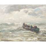WENK, ALBERT (1863-1934), „Ruderboot in der Brandung“, - photo 1