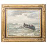 WENK, ALBERT (1863-1934), „Ruderboot in der Brandung“, - Foto 2