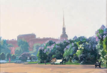 MIKHAIL VASILIEVITCH KUPRIYANOV 1903 Tetjushi - Moscow 1991 (attr.) A view of St. Petersburg