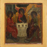 A LARGE ICON SHOWING THE OLD TESTAMENT TRINITY - Foto 1