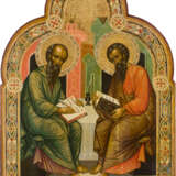 GROSSFORMATIGE IKONE MIT DEN EVANGELISTEN JOHANNES UND MATTHÄUS - photo 1