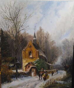 Winter Landscape with Chapel