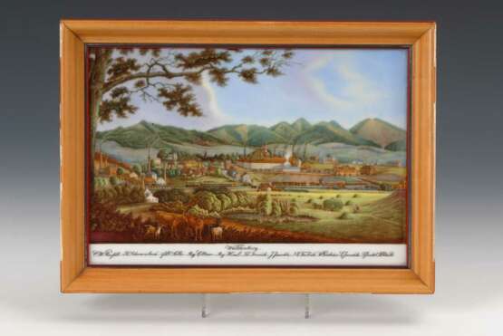 PorzellanbilDurchmesser: Ansicht von Waldenburg, - photo 1
