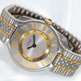 Armbanduhr: luxuriöse Damenuhr von Cartier, Ref.1340 in Edelstahl/Gold - Foto 1