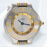 Armbanduhr: luxuriöse Damenuhr von Cartier, Ref.1340 in Edelstahl/Gold - фото 2