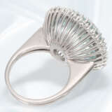 Ring: wunderschöner, sehr hochwertiger und handgefertigter vintage Aquamarin/Diamantring, tadelloser Aquamarin von ca. 20ct - фото 2