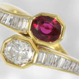 Italienischer Designerring mit Rubin und Diamanten, insgesamt ca. 2,31ct, teurer Markenschmuck von Damiani - фото 1