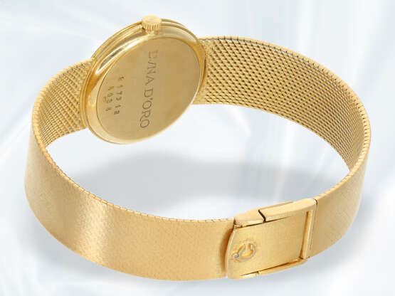 Armbanduhr: hochwertige und ehemals teure vintage Damenuhr von Chopard, mit Zertifikat, 18K Gold - Foto 2
