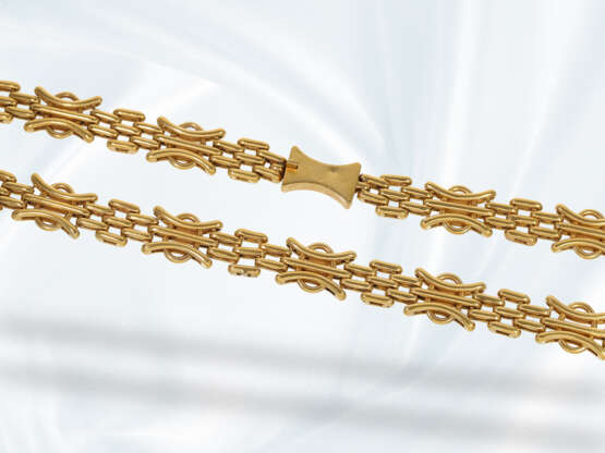 Kette/Collier: schwere und massive vintage Designerkette, 18K Gold - фото 2