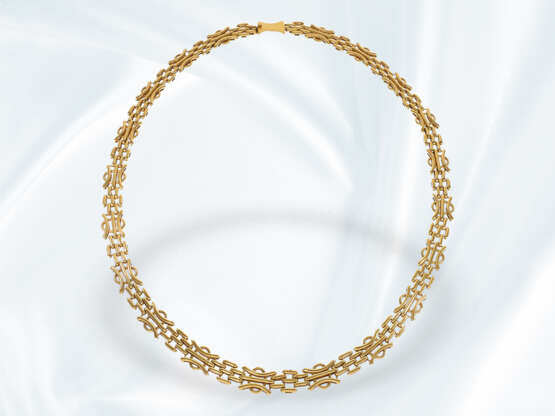 Kette/Collier: schwere und massive vintage Designerkette, 18K Gold - photo 3