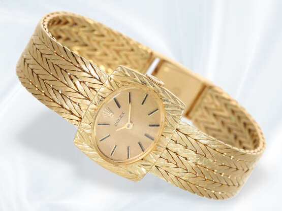 Armbanduhr: goldene, frühe Rolex Damenuhr aus den 1960er-Jahren, 18K Gold - Foto 1