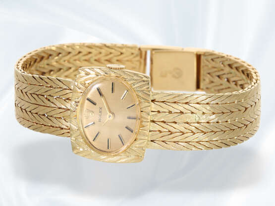 Armbanduhr: goldene, frühe Rolex Damenuhr aus den 1960er-Jahren, 18K Gold - Foto 2