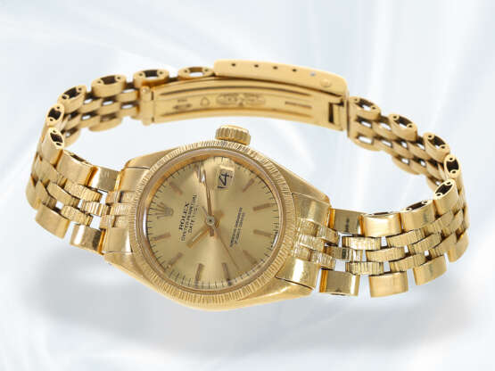 Armbanduhr: vintage Rolex Damenuhr in 18K Gold, Rolex Lady Datejust Automatikchronometer Ref.6917 von 1972 - photo 2