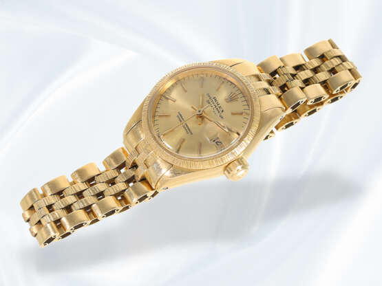 Armbanduhr: vintage Rolex Damenuhr in 18K Gold, Rolex Lady Datejust Automatikchronometer Ref.6917 von 1972 - Foto 3