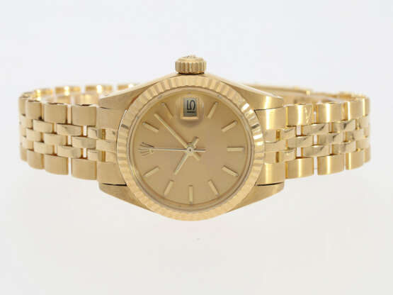 Armbanduhr: luxuriöse Damenuhr, Rolex Oyster Perpetual Lady Ref.6916 von 1978 mit Originalpapieren - фото 2