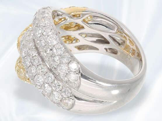 Ring: hochwertiger und sehr dekorativer Goldschmiedering mit feinen Brillanten, ca. 2,74ct, neuwertig - Foto 6