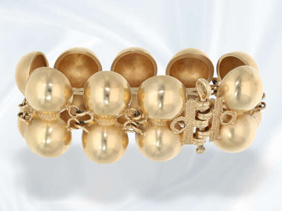 Armband: außergewöhnliche, goldene Nachbildung des Goldarmbandes von Pompeji aus dem Schatz von Boscoreal - photo 3