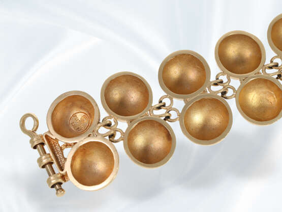 Armband: außergewöhnliche, goldene Nachbildung des Goldarmbandes von Pompeji aus dem Schatz von Boscoreal - photo 4
