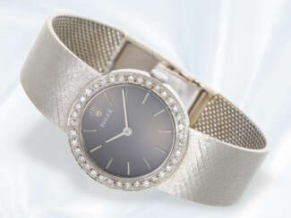 Armbanduhr: vintage Rolex Damenuhr in 18K Weißgold